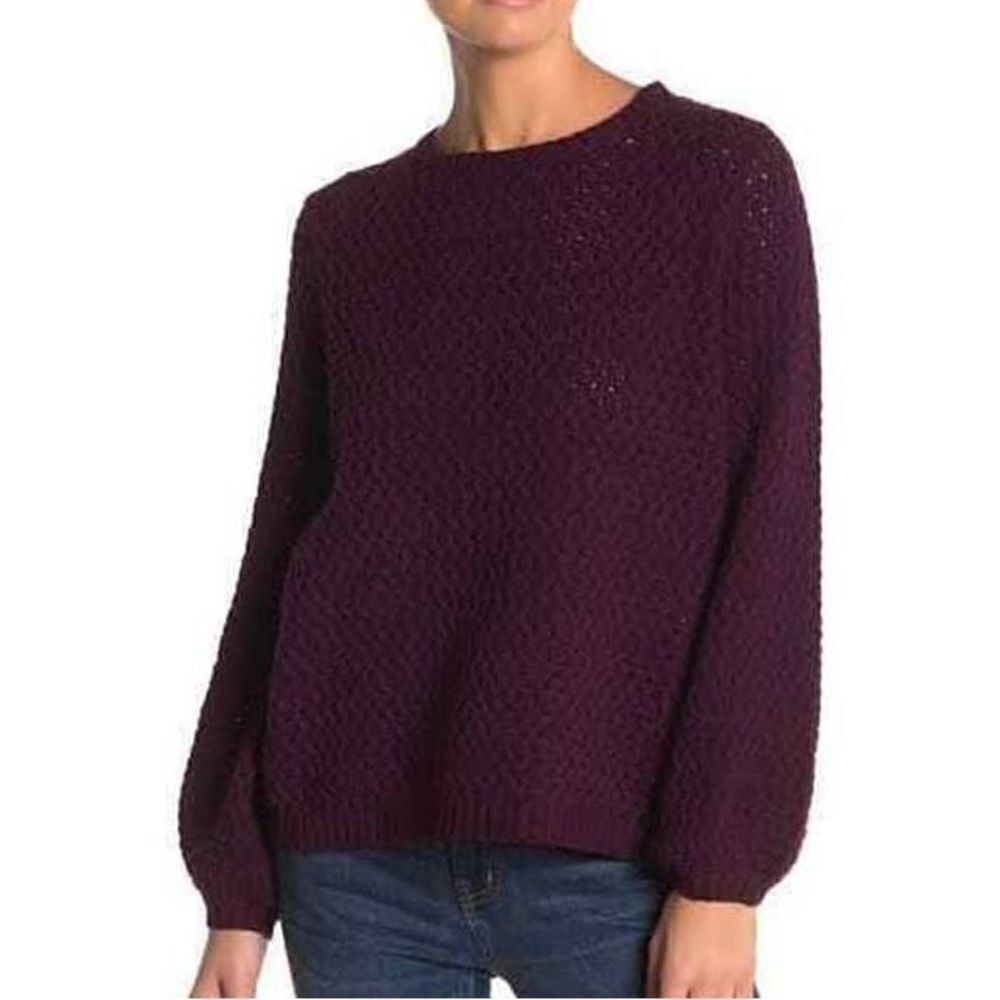 14th & Union Nordstrom Purple Potent Thick Knit Sweater L